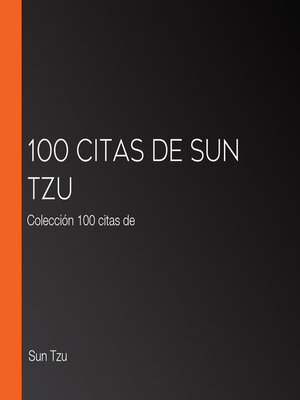 cover image of 100 citas de Sun Tzu